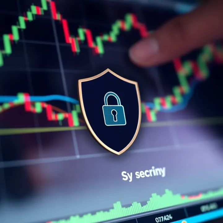 Ensuring Account Security on Binary Bot Security shield icon representing account protection measures on trading platform