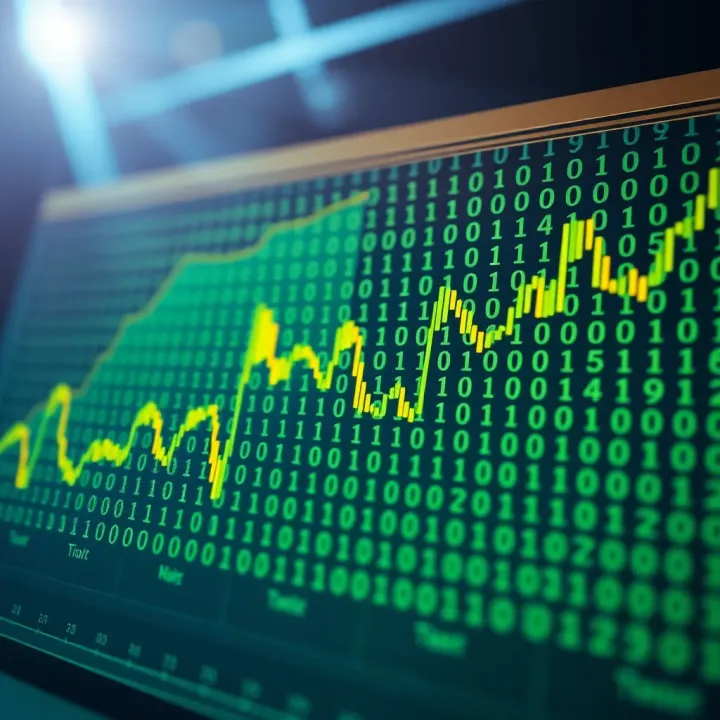 Binary Chart in Data Analysis Application Example of a binary chart used to analyze data patterns through binary number representation