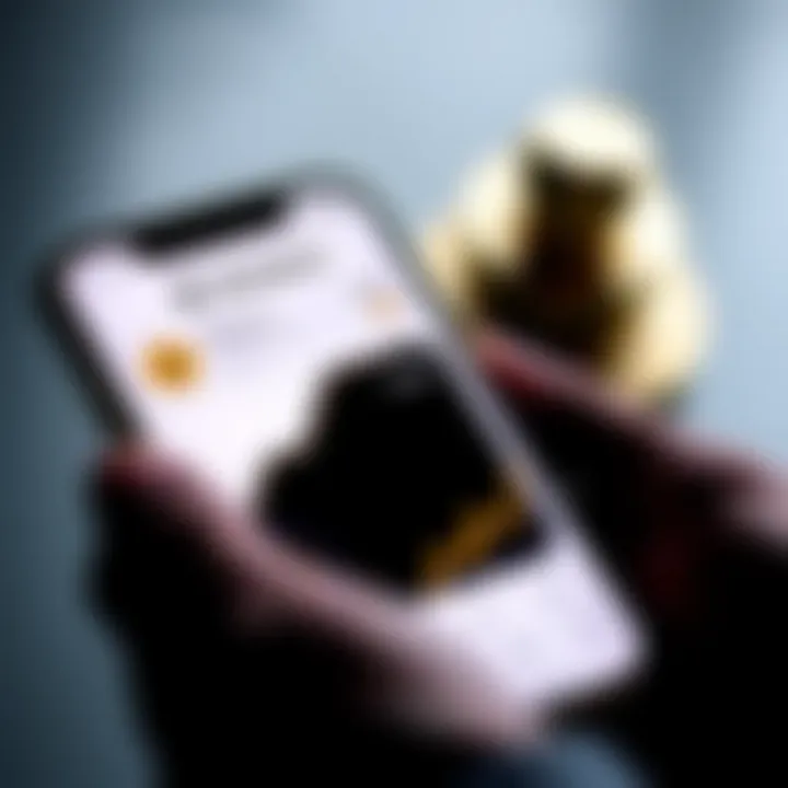 Mobile phone displaying Binance app with cryptocurrency wallet and transaction details