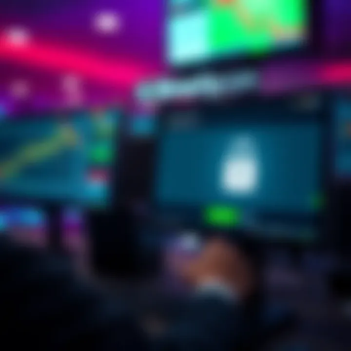 Secure login interface for accessing trading platform