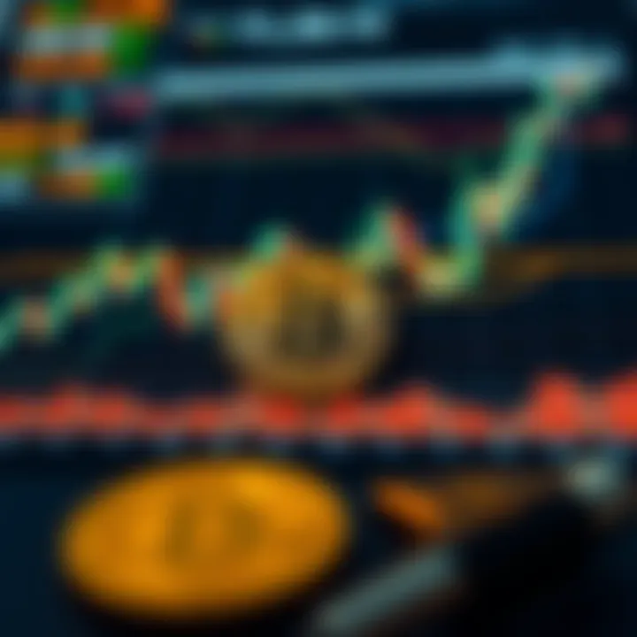 Chart depicting technical analysis tools and fundamental factors influencing Bitcoin value