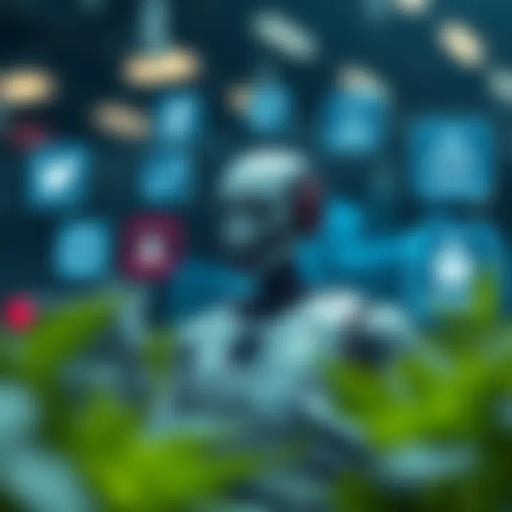 Bots in Digital Platforms: Benefits and Security Challenges Visual representation of bots interacting with various digital platforms highlighting benefits and security risks