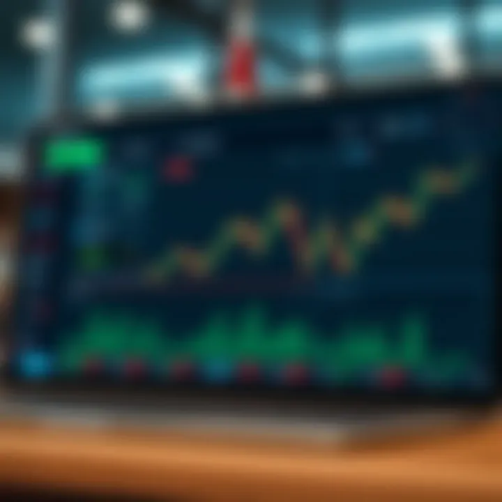 Interface showing binary trading bot dashboard with charts and settings