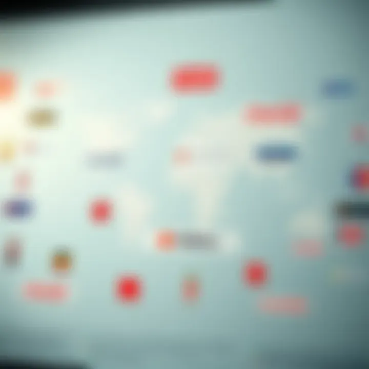 Beverage company logos representing global competitors in the soft drink industry around a world map