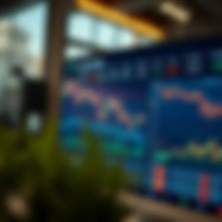 Digital dashboard displaying copy trading statistics and user activity on financial markets