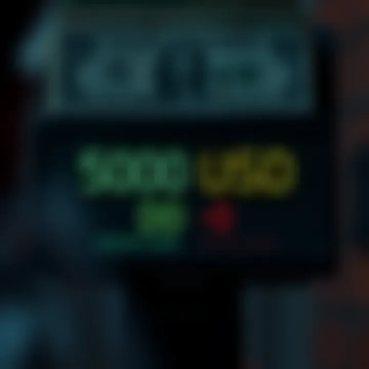 Currency exchange rate display showing US dollar to Kenyan shilling conversion