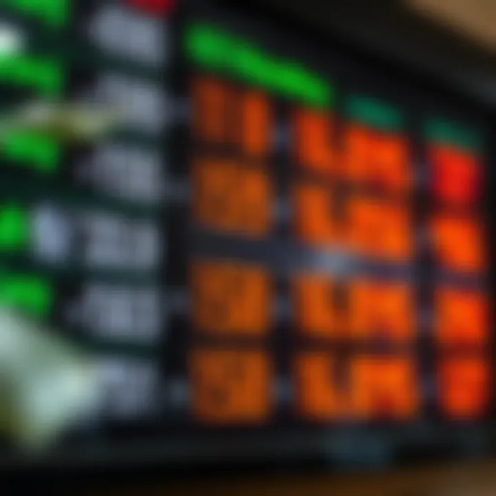 Currency exchange board showing US dollar to Kenyan shilling rates