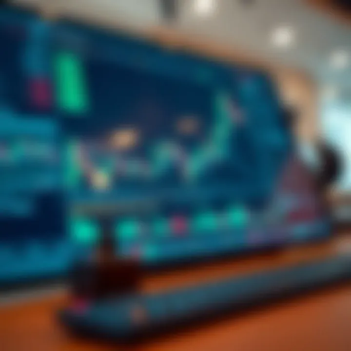 Graphical representation of risk management strategies and trading indicators within D Trader