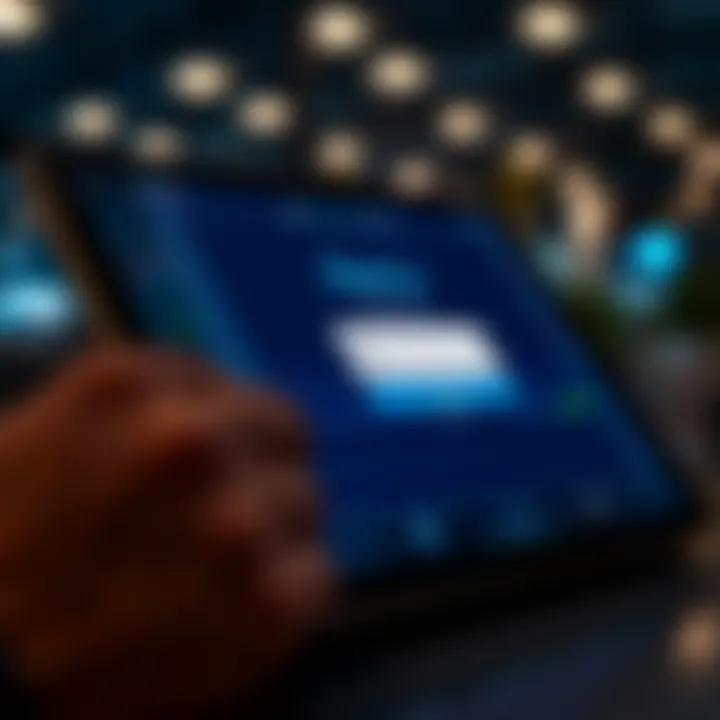 Secure login interface of Deriv trading platform on digital device