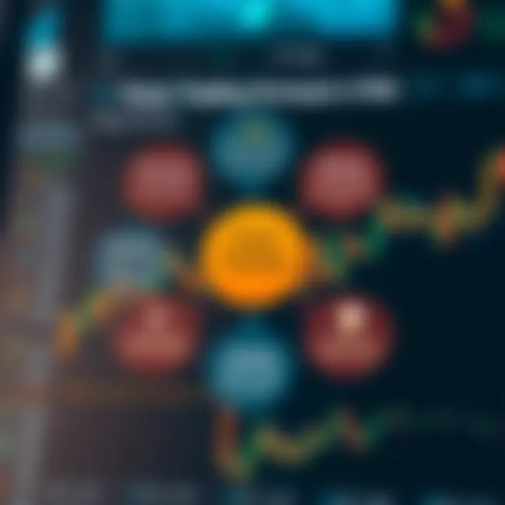 Diagram illustrating key forex trading strategies and risk management techniques