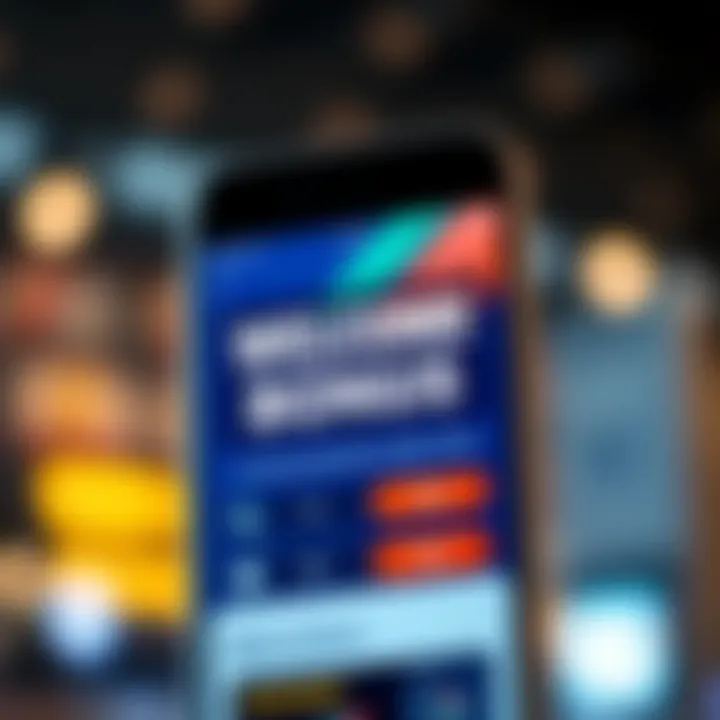 Illustration of a digital welcome bonus notification on a mobile betting app interface in Kenya