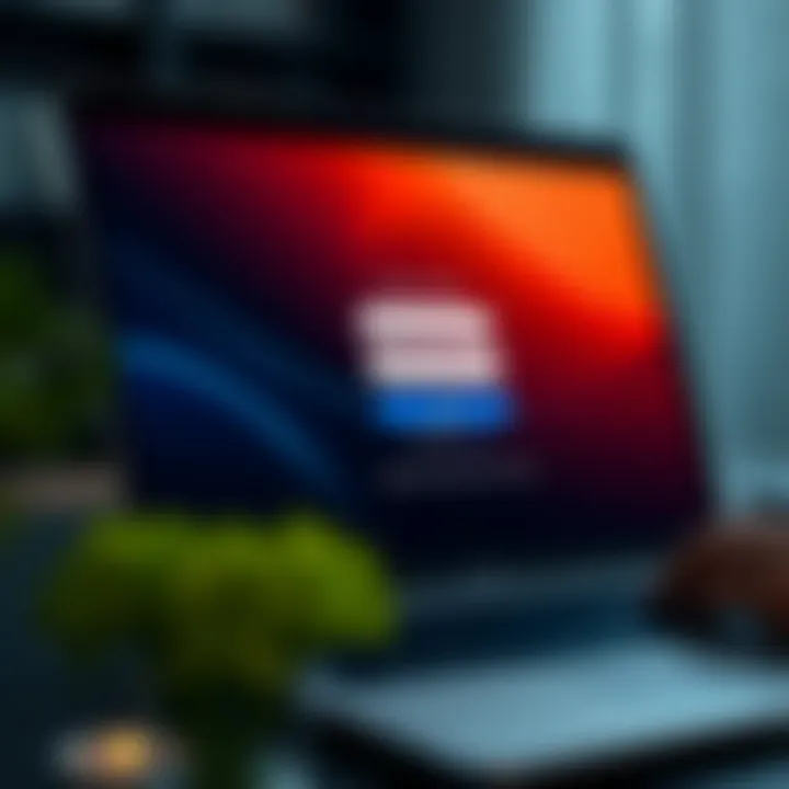 Accessing Olymp Trade Login Screen on Desktop Screenshot of the Olymp Trade login screen on a laptop showing username and password fields