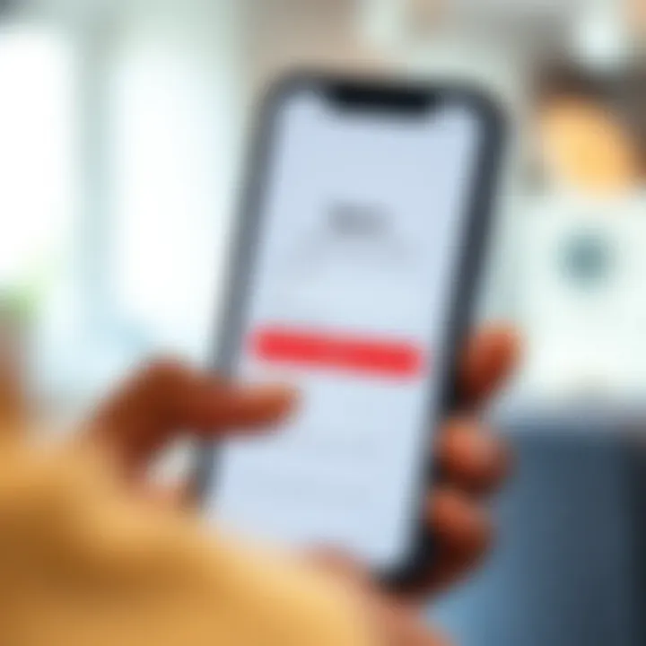User setting up an account on the Deriv app on a smartphone with secure login features
