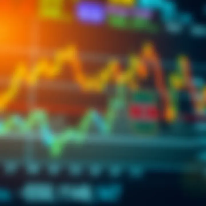 Graph showing forex market price fluctuations with Kenyan shilling symbol and M-Pesa logo