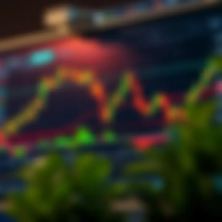 Interactive TradingView chart displaying candlestick patterns and technical indicators for binary options analysis
