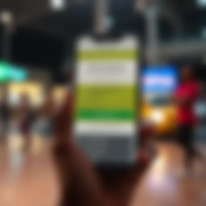 Mobile phone screen displaying M-Pesa payment option integrated with IQ Option app