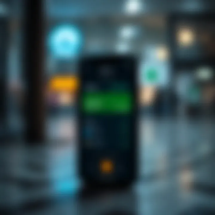 Using M-Pesa for Secure Payments on Olymp Trade Kenya Illustration of mobile phone displaying M-Pesa payment option for Olymp Trade