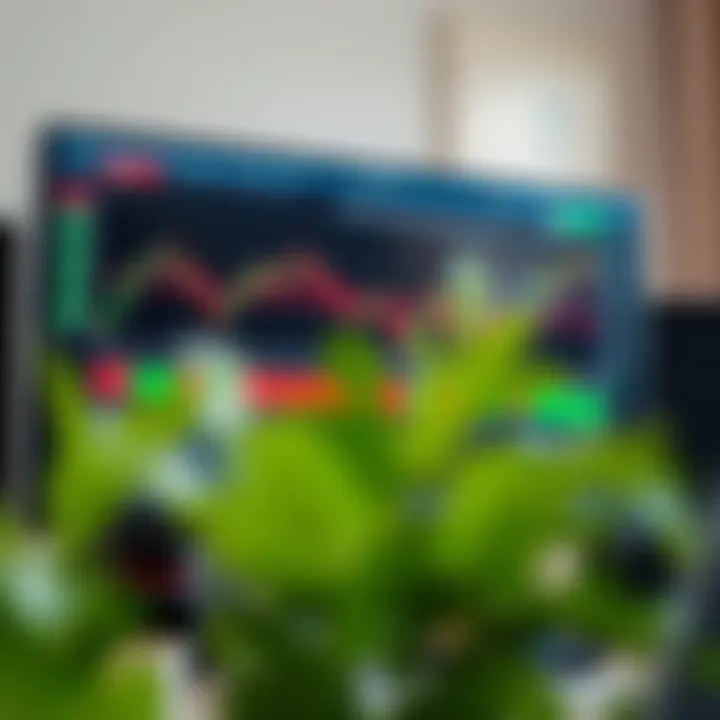 Computer screen displaying forex trading platform with charts and indicators focusing on Kenyan market