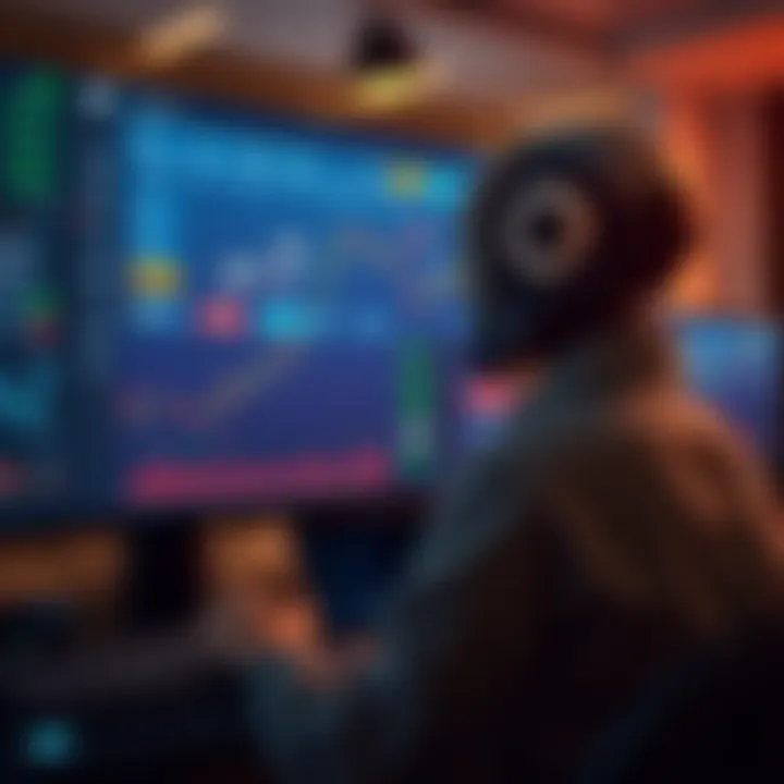 Illustration of risk management strategies and bot configuration settings on trading dashboard