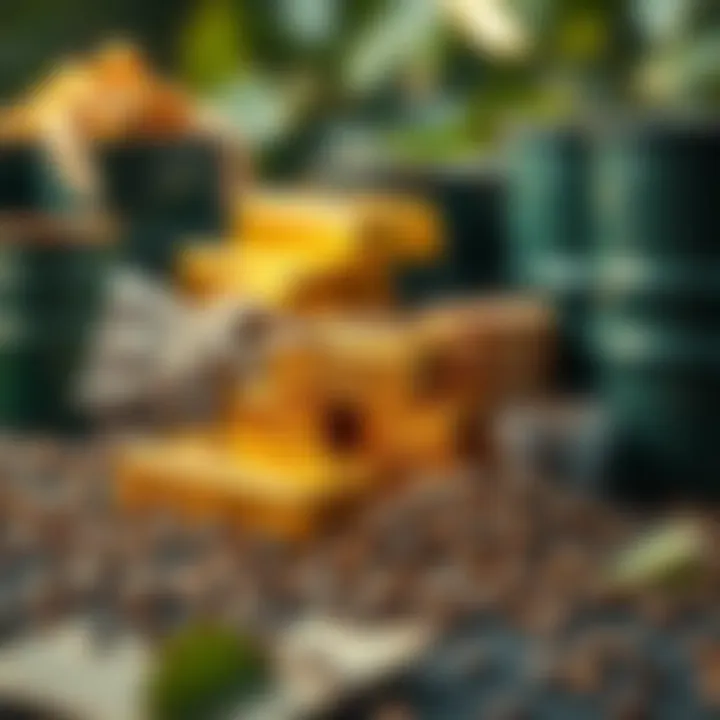 Various commodity items including gold bars, coffee beans, and crude oil barrels symbolizing diverse trading assets