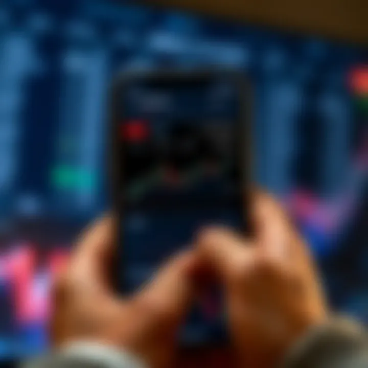 Mobile device showing TradingView app with stock and forex market data for Kenyan traders