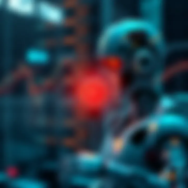 Conceptual illustration of benefits and risks associated with AI trading bots in investing