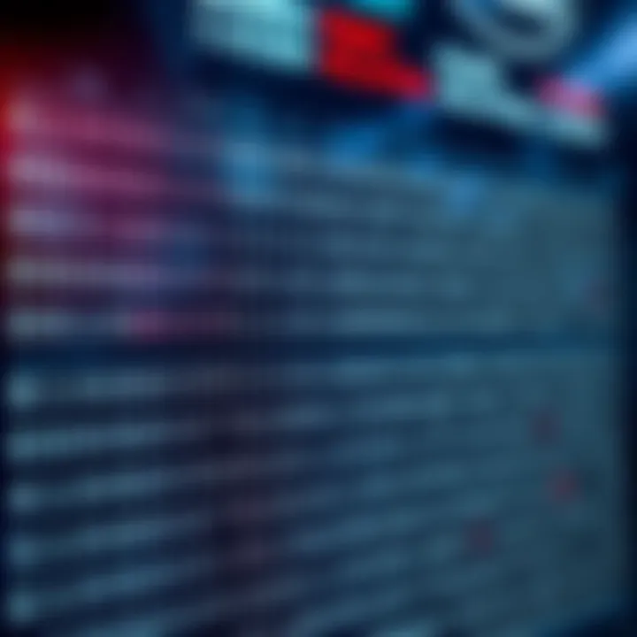 Diagram illustrating the structure of a binary chart with rows and columns representing binary digits