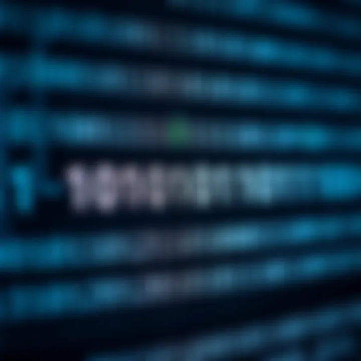 Diagram illustrating binary number system with bits arranged in sequence