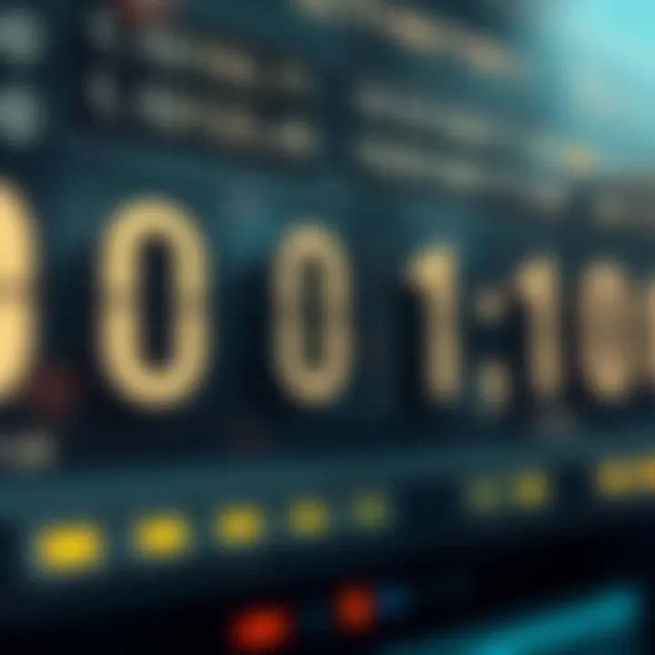 Binary Arithmetic in Computing Systems Visual representation of binary arithmetic operations with binary numbers and calculation symbols