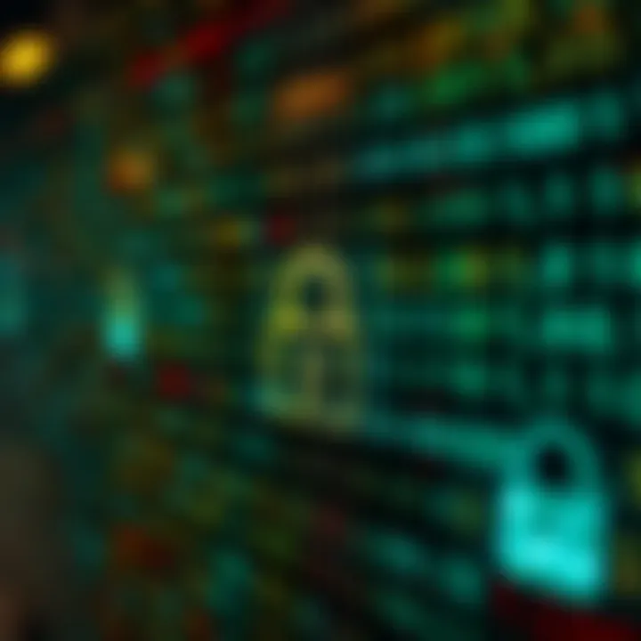 Diagram illustrating binary code sequence used in secure login authentication