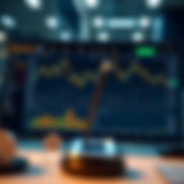 Graphical interface of BitOption AI displaying automated cryptocurrency trading charts and performance metrics