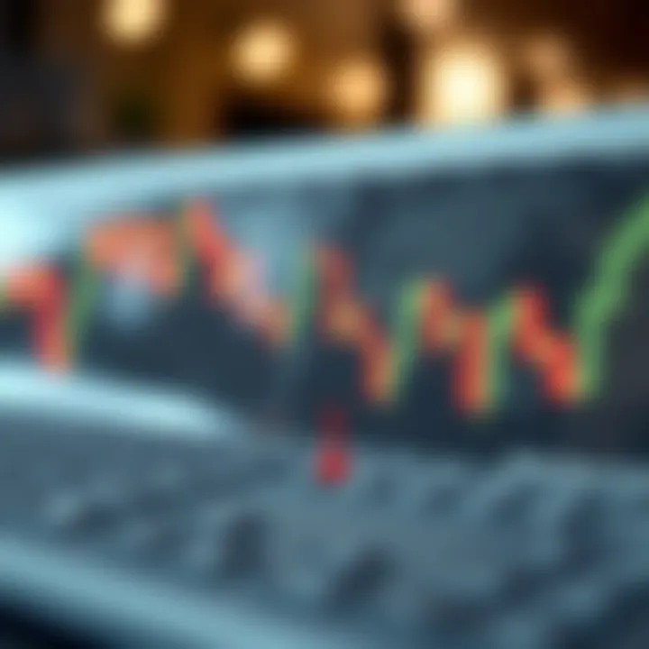 Visual representation of a hammer candlestick pattern highlighting a possible bullish reversal