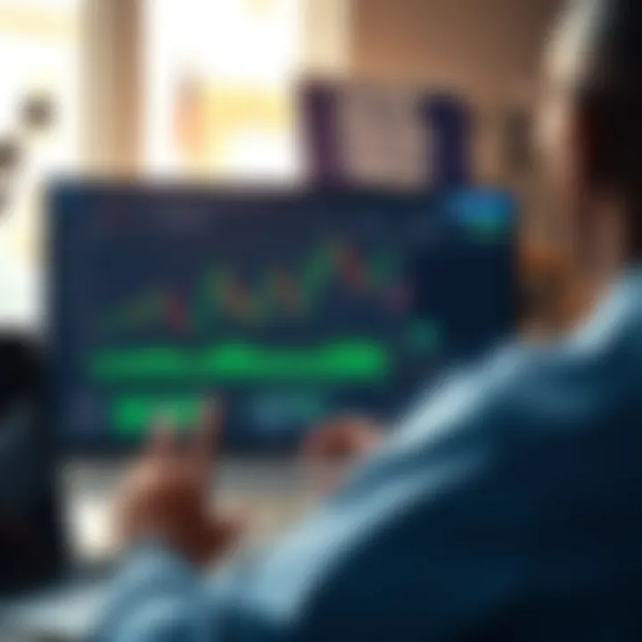 Deriv demo account dashboard showing trading interface with charts and tools