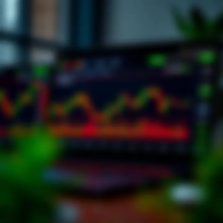 Graph showing trends and currency pairs on Finviz forex market interface