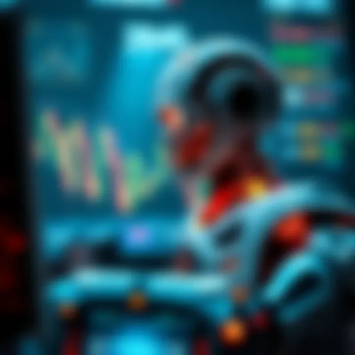Conceptual graphic showing integration of forex robots into trading strategy