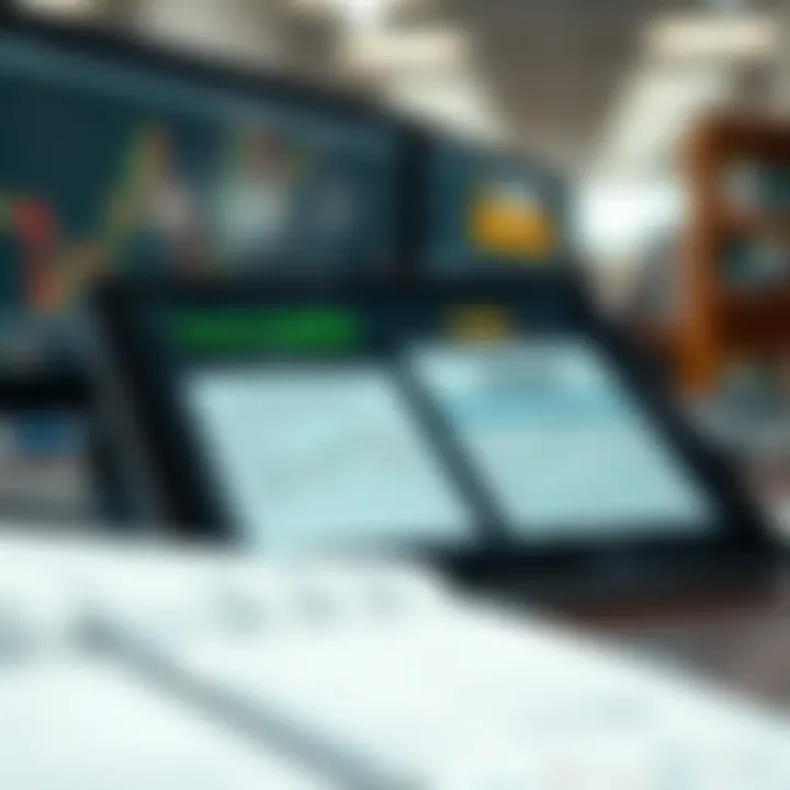 Collection of digital PDF guides and e-books about forex trading strategies on a tablet screen