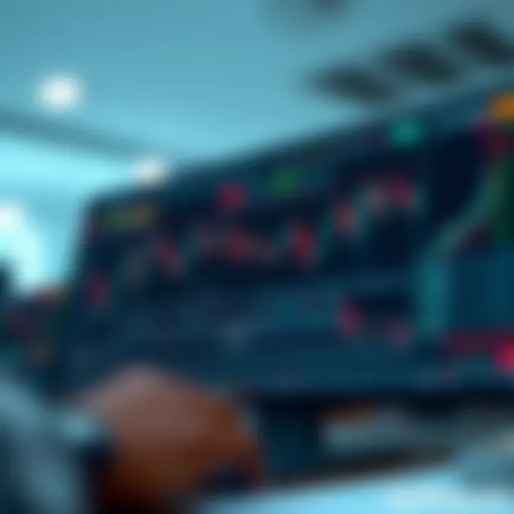 HotForex Trading Platform Interface Overview Illustration of HotForex trading platform interface displaying various financial charts and currency pairs