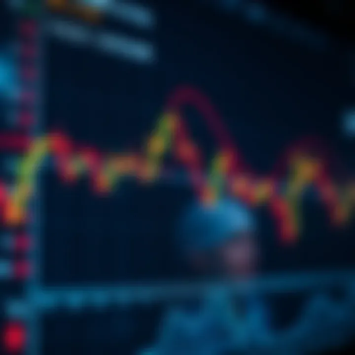 Graph illustrating currency pair price changes with pip values highlighted