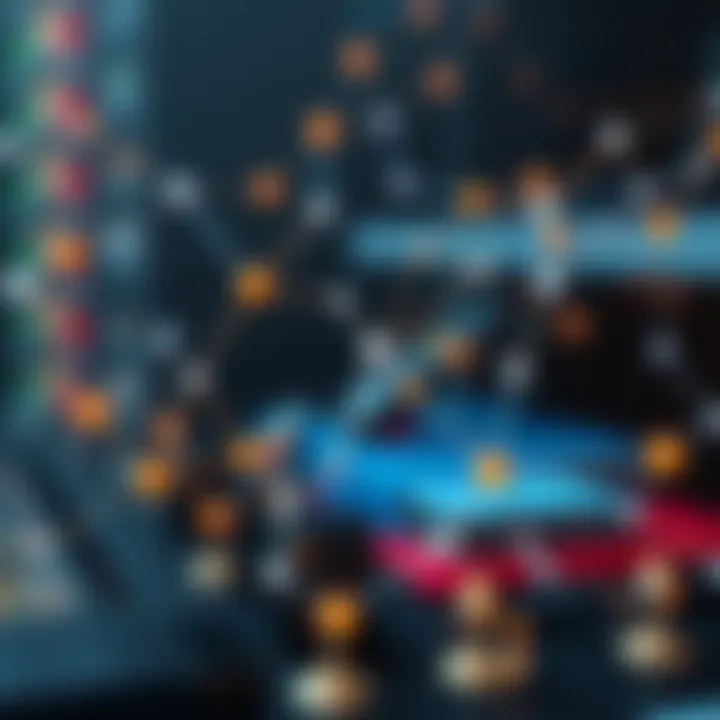 Abstract illustration of interconnected nodes symbolizing collective risk management and profit sharing in proprietary trading