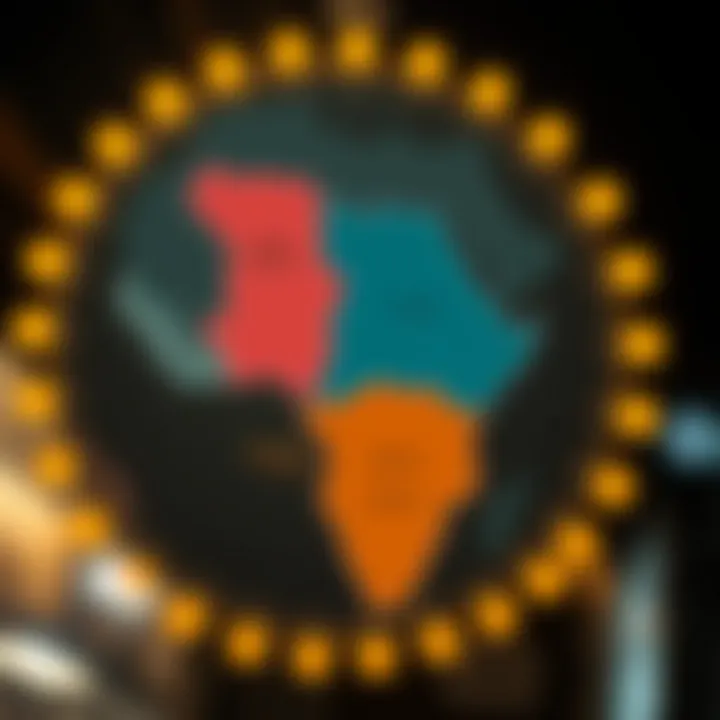 Map highlighting local, regional, national, and international market connections in Kenya