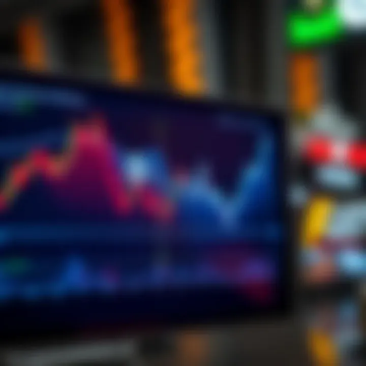 Graph showing bid and ask price difference in forex trading