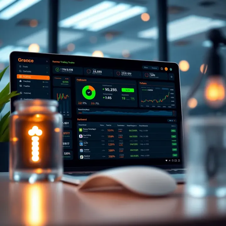 Exploring Automated Trading and Account Management Dashboard showcasing automated trading features and account management options