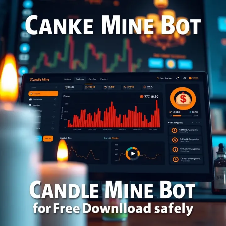 Candle Mine Bot Dashboard Overview User interface showcasing the Candle Mine bot dashboard with gameplay automation settings