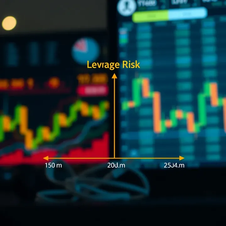 Diagram showing the relationship between leverage levels and trading risk for small capital accounts