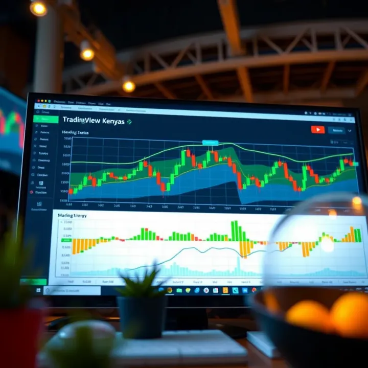 Customized TradingView chart featuring Kenyan market data with broker integration options