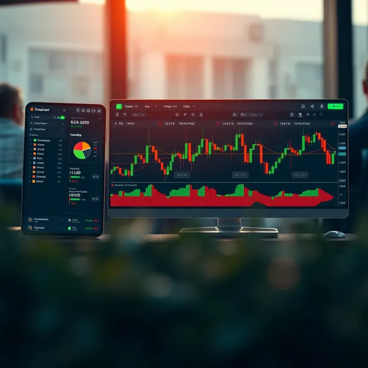 Customizable TradingView interface showcasing various chart tools and settings tailored for binary options trading strategies