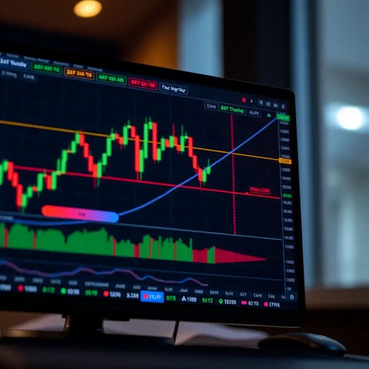 Customizing TradingView Charts to Enhance Trading Decisions Customized chart settings on TradingView showing trend lines and volume to assist informed trading decisions