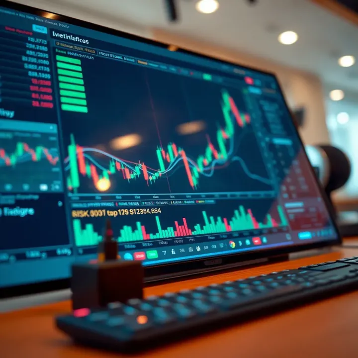 Graphical representation of risk management strategies and trading indicators within D Trader