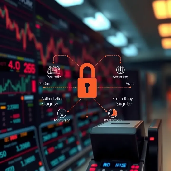 Visual representation of key authentication methods and error handling strategies within the Deriv API