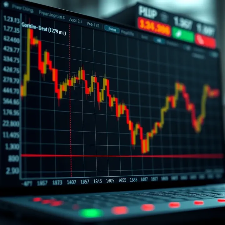 Graph illustrating the impact of pip value calculations on risk management and trading decisions